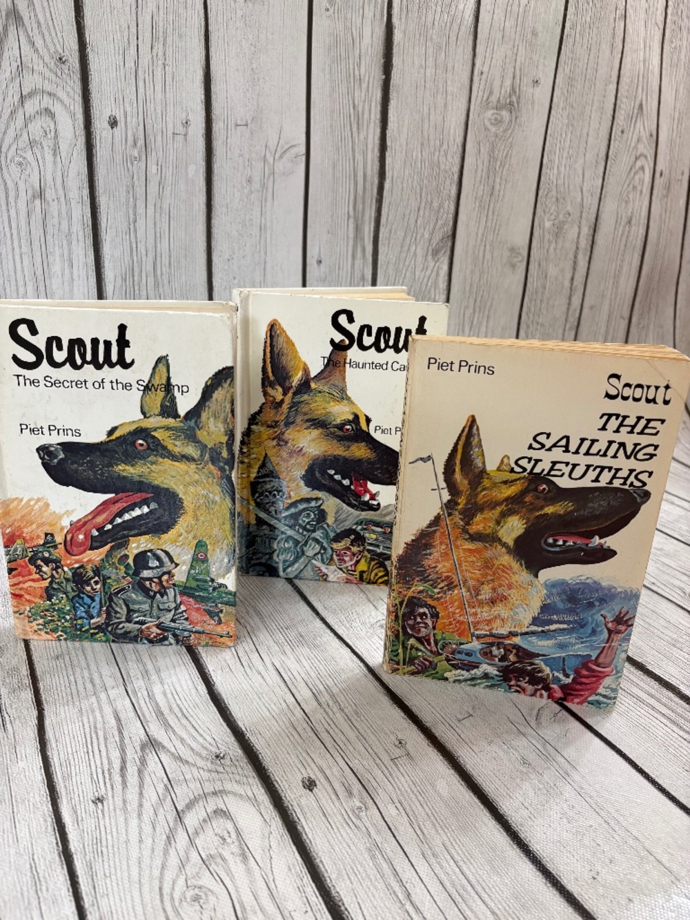 Vintage Scout Piet Prins 3 Book Adventure Set Illustrated